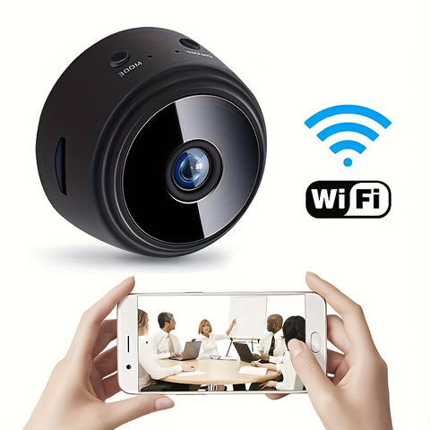 1pc wireless mini surveillance camera, intelligent 2.4Ghz Wifi security indoor and outdoor camera, supporting two-way audio, infrared night vision, motion detection and automatic tracking, baby and pet monitors